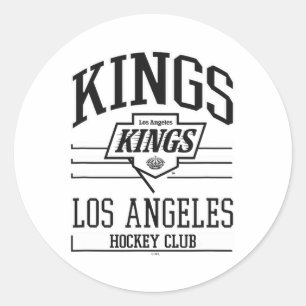 Los Angeles Kings Hockey Club Grijs Officieel Geli Ronde Sticker