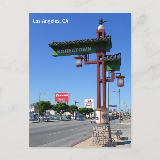 Los Angeles Koreatown Briefkaart! Briefkaart (Voorkant)