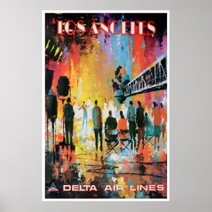 Los Angeles Kunst California Reisposter Jack Poster