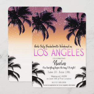 Los Angeles L.A. Meiden Weekend Meisjesuitje Vrijg Kaart