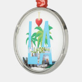 los angeles l ' california city usa america metalen ornament (Links)
