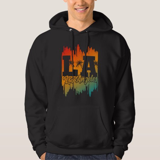 Los Angeles LA California   12 Hoodie (Voorkant)