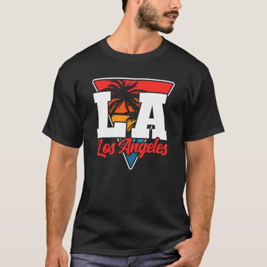 Los Angeles LA California  18 T-shirt (Voorkant)