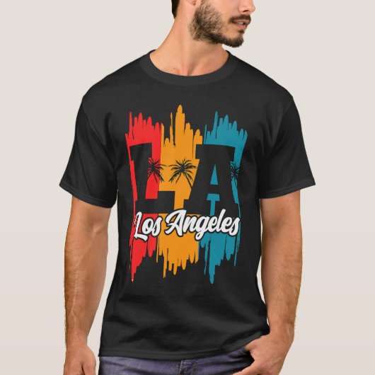 Los Angeles LA California 2 T-shirt (Voorkant)