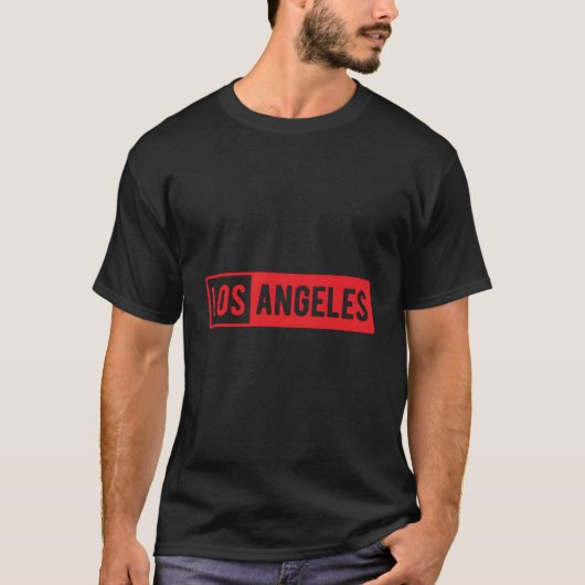 Los Angeles La California Design T-shirt (Voorkant)