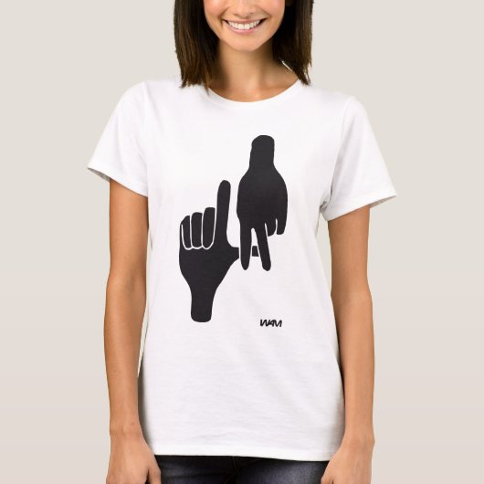 LOS ANGELES LA HAND SIGN T-SHIRT (Voorkant)