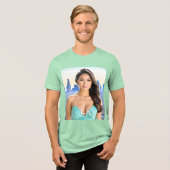 LOS ANGELES - LA - LIEFDE UIT DE VS Tri-Blend SHIRT (Voorkant volledig)