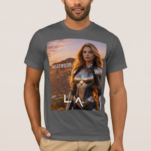 LOS ANGELES - LA T-SHIRT (Voorkant)