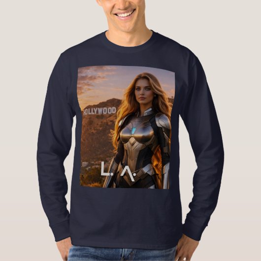 LOS ANGELES - LA T-SHIRT (Voorkant)