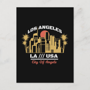 Los Angeles LA USA City of Angels Skyline Design Briefkaart