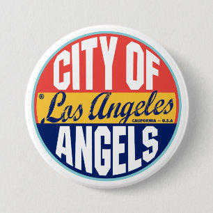 Los Angeles  Label Ronde Button 7,6 Cm