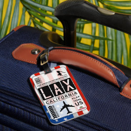 Los Angeles LAX Bagagelabel