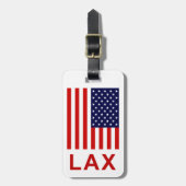 Los Angeles LAX Bagagelabel uw contactgegevens toe (Voorkant verticaal)