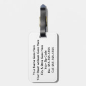 Los Angeles LAX Bagagelabel uw contactgegevens toe (Achterkant verticaal)