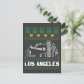 Los Angeles Lelijke Kerstmis Briefkaart (Staand voorkant)