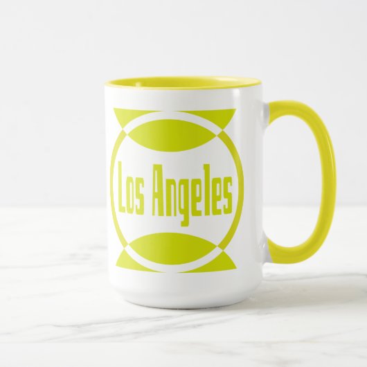 Los Angeles Logo Design #1 - Lemon Yellow Mok Cup (Rechts)