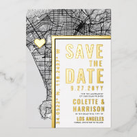Los Angeles Love Locator | Huwelijk Save the Date