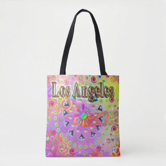 Los Angeles Lucky Golden Canvas tas (Voorkant)