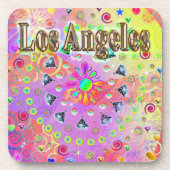 Los Angeles Lucky Golden Onderzetter (Voorkant)