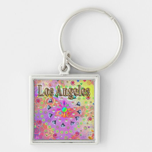 Los Angeles Lucky Golden Sleutelhanger (Voorkant)