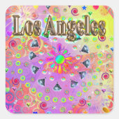 Los Angeles Lucky Golden Sticker (Voorkant)