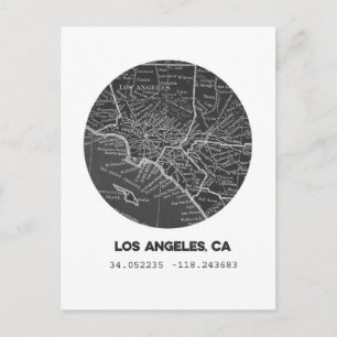 Los Angeles Map Briefkaart