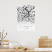 Los Angeles Map - California CA - City Map Poster (Keuken)