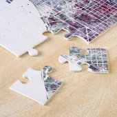 Los Angeles map California watercolor painting Legpuzzel (Zijkant)