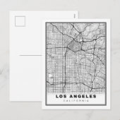 Los Angeles Map Feestdagenkaart (Voorkant / Achterkant)
