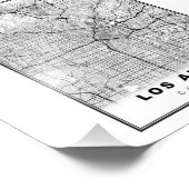Los Angeles Map Foto Afdruk (Hoek)