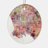 Los Angeles map Keramisch Ornament (Links)