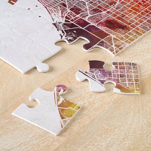 Los Angeles map Legpuzzel (Zijkant)