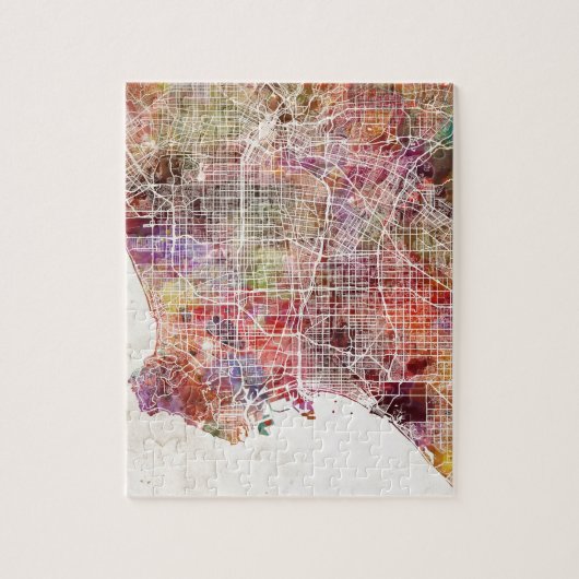 Los Angeles map Legpuzzel (Verticaal)