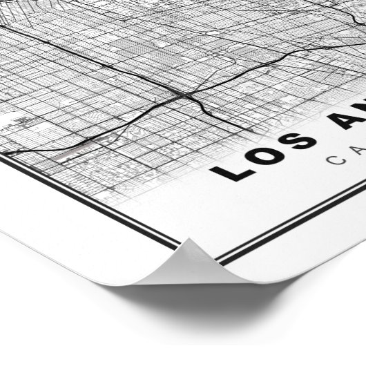 Los Angeles Map Poster (Hoek)