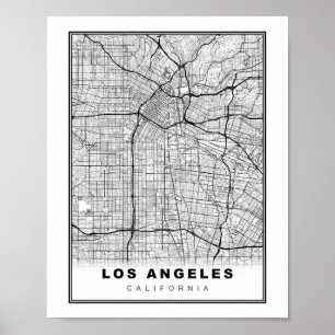 Los Angeles Map Poster
