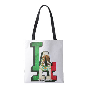 Los Angeles Mexicaanse Vlag Boodschappentas Tote Bag