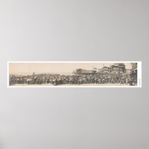 Los Angeles Motorcycle Club in Venice, Californië Poster