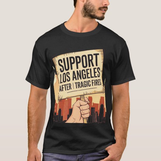 Los Angeles na de tragische branden T-shirt (Voorkant)