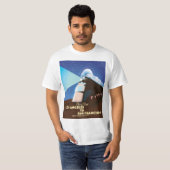 Los Angeles naar het poster van San Francisco Rail T-shirt (Voorkant volledig)