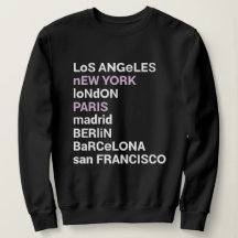 Los Angeles New York Londen Parijs Sweatshirt