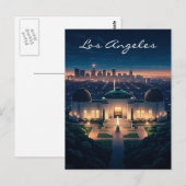 Los Angeles Night briefkaart (Voorkant / Achterkant)