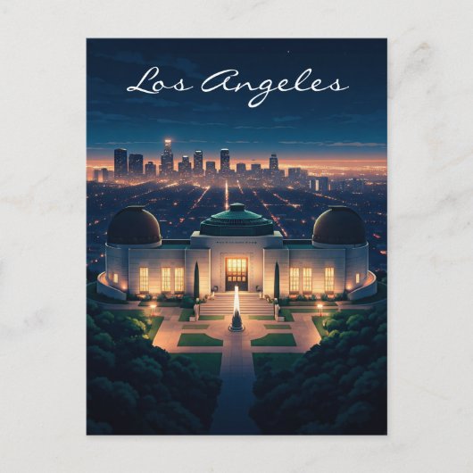 Los Angeles Night briefkaart (Voorkant)