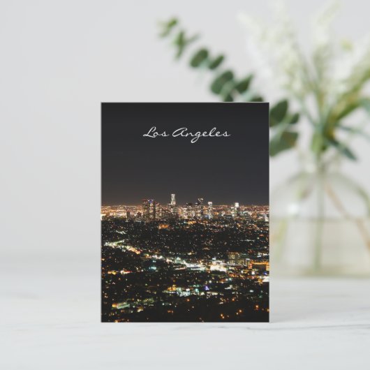 Los Angeles Night briefkaart (Staand voorkant)
