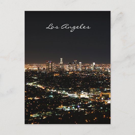 Los Angeles Night briefkaart (Voorkant)