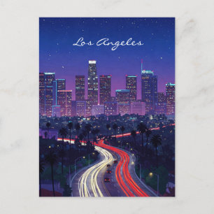 Los Angeles Night briefkaart
