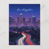 Los Angeles Night briefkaart (Voorkant)