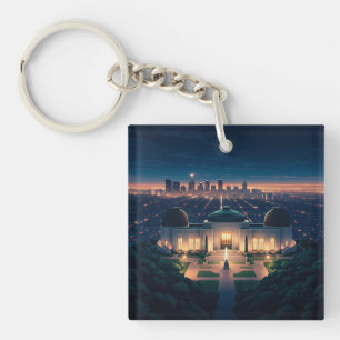 Los Angeles Night briefkaart Sleutelhanger