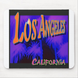 "Los Angeles Night Palms" Mousepad Muismat