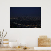 Los Angeles Night Skyline Poster (Keuken)