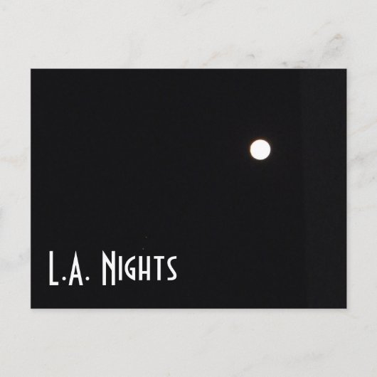 Los Angeles Nights Briefkaart! Briefkaart (Voorkant)